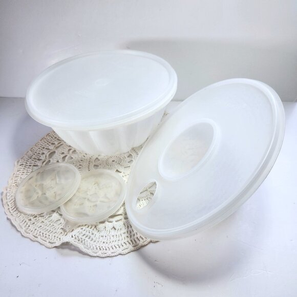 Tupperware Jelly Mold Par T Large Jello or Ice Mold 5 Piece Set Vintage - Picture 1 of 7